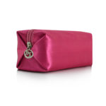 Pink Satin Cosmetics Case - Small